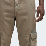 Pantalón De Mezclilla Mark Cargo - Grey Mineral Wash
