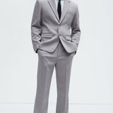 Pantalón Kevin Twill Textured Straight - Gris