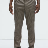 Pantalón Inoa Houndstooth Slim - Café/Combinado
