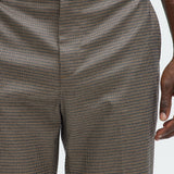 Pantalón Inoa Houndstooth Slim - Café/Combinado