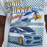 Camisa De Manga Corta Looney Tunes Road Runner Racing - Blanco