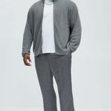 Suéter Shawn Full Zip - Gris Suave