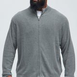 Suéter Shawn Full Zip - Gris Suave