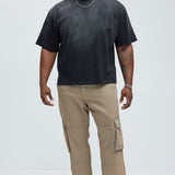 Pantalón De Mezclilla Mark Cargo - Grey Mineral Wash