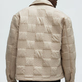 Chamarra Laurel Checker Quilt - Bronceado