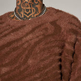 Suéter Textured Crewneck - Café