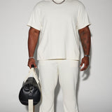 Camisa De Manga Corta Oversized Heavyweight - Hueso