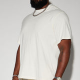 Camisa De Manga Corta Oversized Heavyweight - Hueso