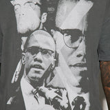 Camisa De Manga Corta Malcolm X Oversized - Negro