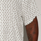 Camisa Abotonada Best Geometric - Blanco/Combinado