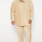 Camisa Luxury Knit Ribbed - Bronceado