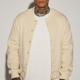 Chamarra Acolchada Tyson Fleece - Hueso