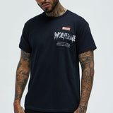 Camisa De Manga Corta Marvel Wolverine Play Time's Over - Negro