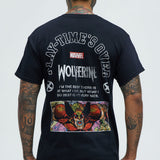 Camisa De Manga Corta Marvel Wolverine Play Time's Over - Negro