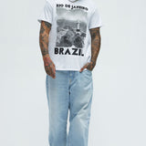 Camisa De Manga Corta Rio De Janeiro Brazil - Blanco