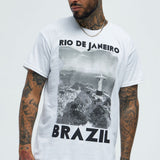 Camisa De Manga Corta Rio De Janeiro Brazil - Blanco