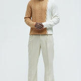 Suéter Cody Cable Knit - Camello/Combo