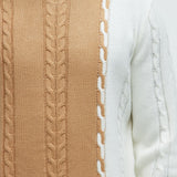 Suéter Cody Cable Knit - Camello/Combo