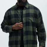 Camisa Park Flannel - Verde/Combinado