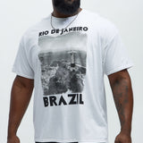 Camisa De Manga Corta Rio De Janeiro Brazil - Blanco
