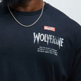 Camisa De Manga Corta Marvel Wolverine Play Time's Over - Negro