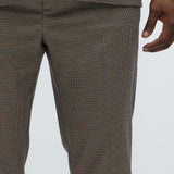 Pantalón Inoa Houndstooth Slim - Café/Combinado