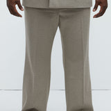 Pantalón Hallron Herringbone Relaxed Straight - Gris Pardo