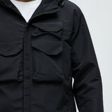 Chamarra Centered 4 Pocket Anorak - Negro