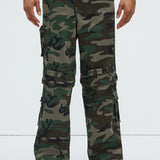 Pantalones Tipo Cargo Baby Come Back Zip Off - Camuflaje