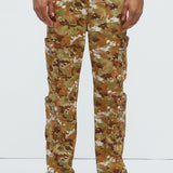 Pantalones Tipo Cargo Tony Straight - Camuflaje