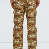 Pantalones Tipo Cargo Tony Straight - Camuflaje