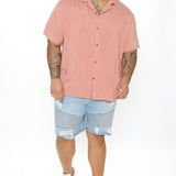 Camisa Top De Manga Corta Dawson - Color De Malva