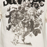 Camisa De Manga Corta Savage Flora - Crema