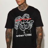 Camisa De Manga Corta Partner In Crime - Negro