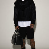 Suéter Say Less Cableknit Hooded - Negro