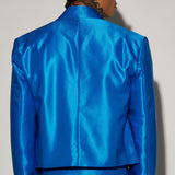 Americano de dinero chaqueta de traje recortada - Azul