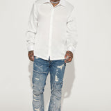 Camisa Abotonada Time To Shine Long Sleeve - Blanco