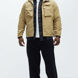 Chamarra Centered 4 Pocket Anorak - Caqui