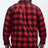 Camisa Neponset Flannel - Negro Rojo