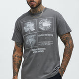 Camisa De Manga Corta Embrace the Journey - Carbón