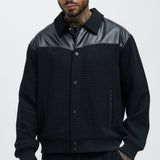 Chamarra Sing My Thoughts Tweed - Negro