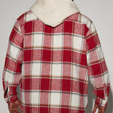 Camisa con capucha y chaqueta combinada de bloques de tala - rojo/combinación
