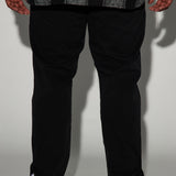 Pantalones Mac Slim con abertura - Negro