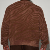 Suéter Textured Crewneck - Café