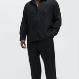 Camisa Kerr Textured Over - Negro