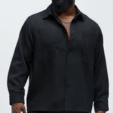 Camisa Kerr Textured Over - Negro
