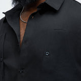 Camisa Kerr Textured Over - Negro