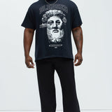 Camisa De Manga Corta Blessed Greeks - Negro
