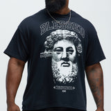Camisa De Manga Corta Blessed Greeks - Negro