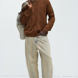 Suéter Make The Call Crewneck - Café